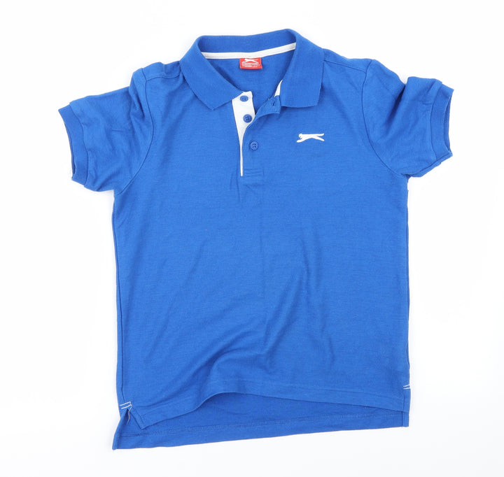 Slazenger Boys Blue Basic Polo Size 9-10 Years