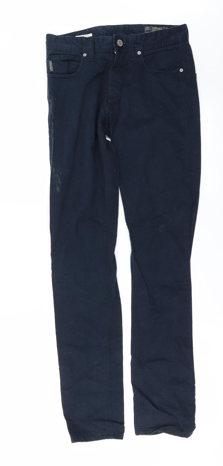 Preworn Mens Blue Straight Jeans Size 28 in L29 in