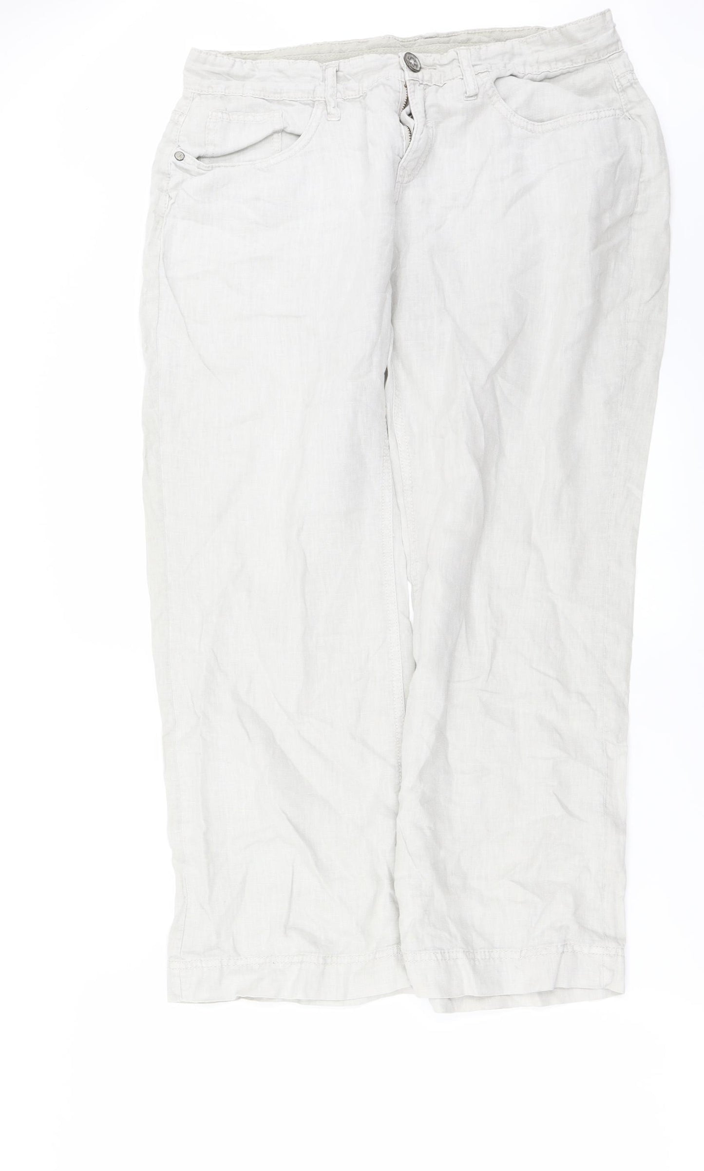 Indigo  Womens Grey   Trousers  Size 14 L24 in