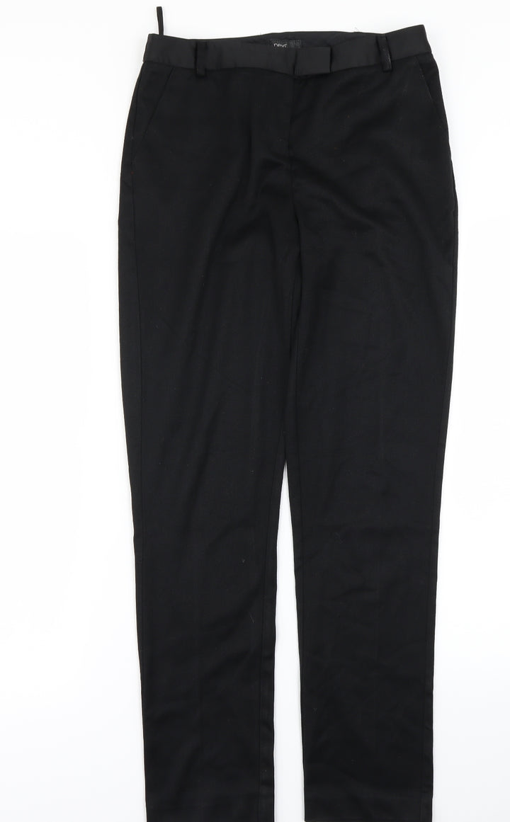 NEXT Womens Black   Trousers  Size 8 L24 in