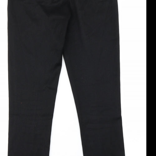 NEXT Womens Black   Trousers  Size 8 L24 in