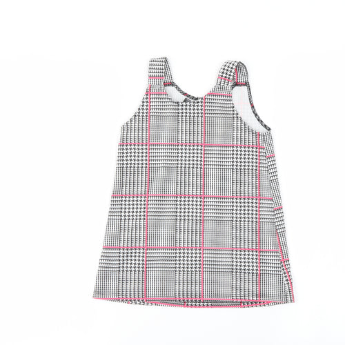 Primark Girls Grey Check  A-Line  Size 3-4 Years
