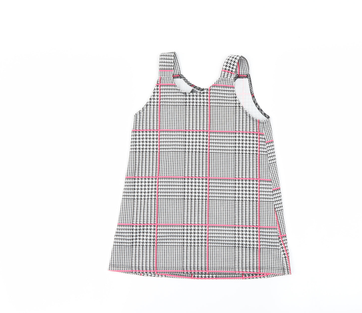 Primark Girls Grey Check  A-Line  Size 3-4 Years