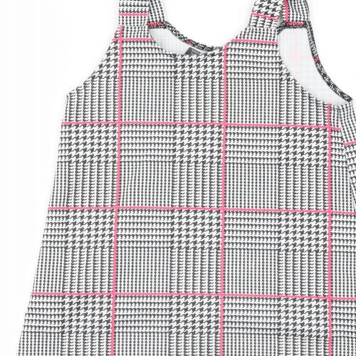 Primark Girls Grey Check  A-Line  Size 3-4 Years