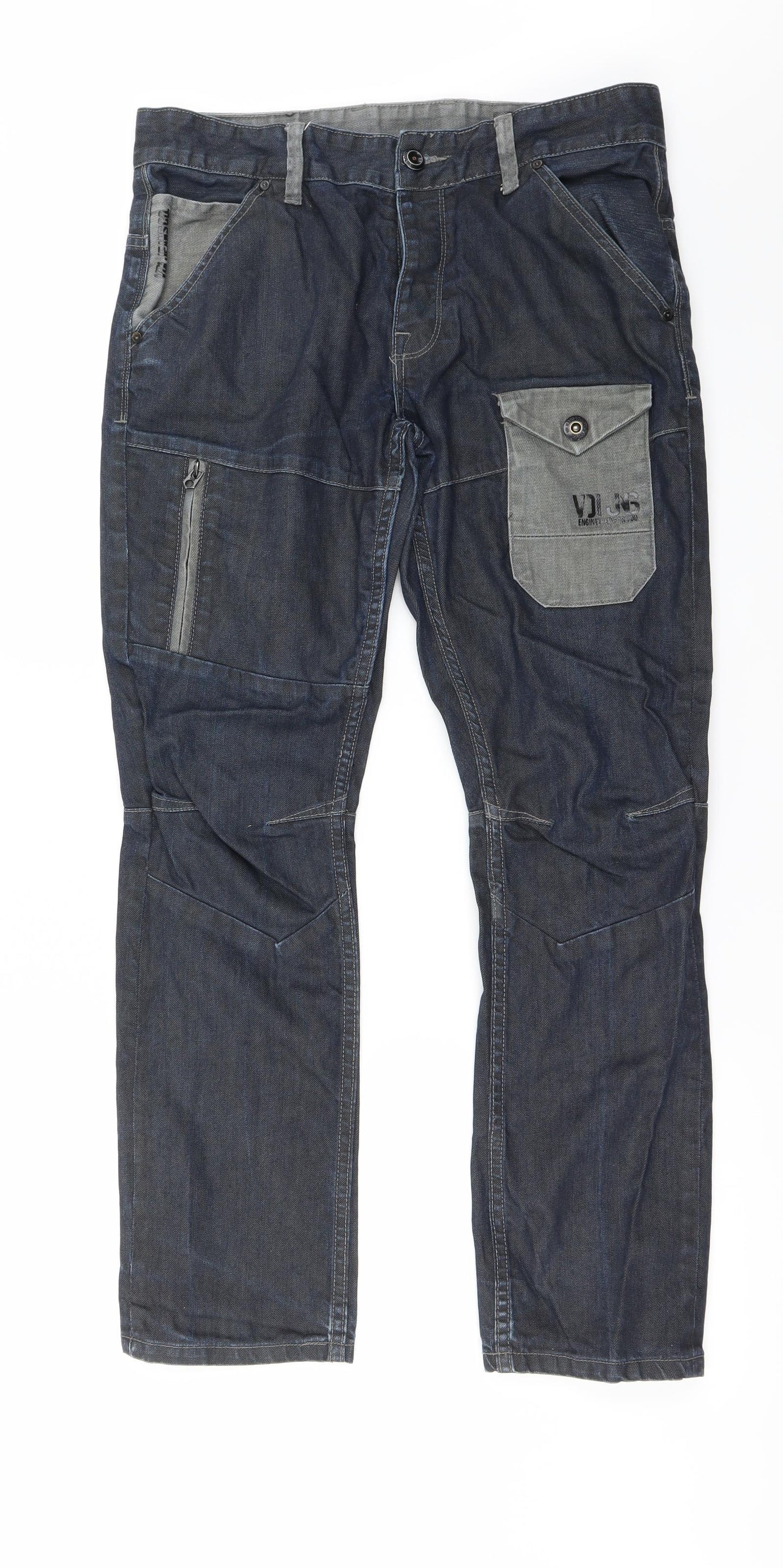 Voi Jeans Mens Blue   Straight Jeans Size 34 in L32 in