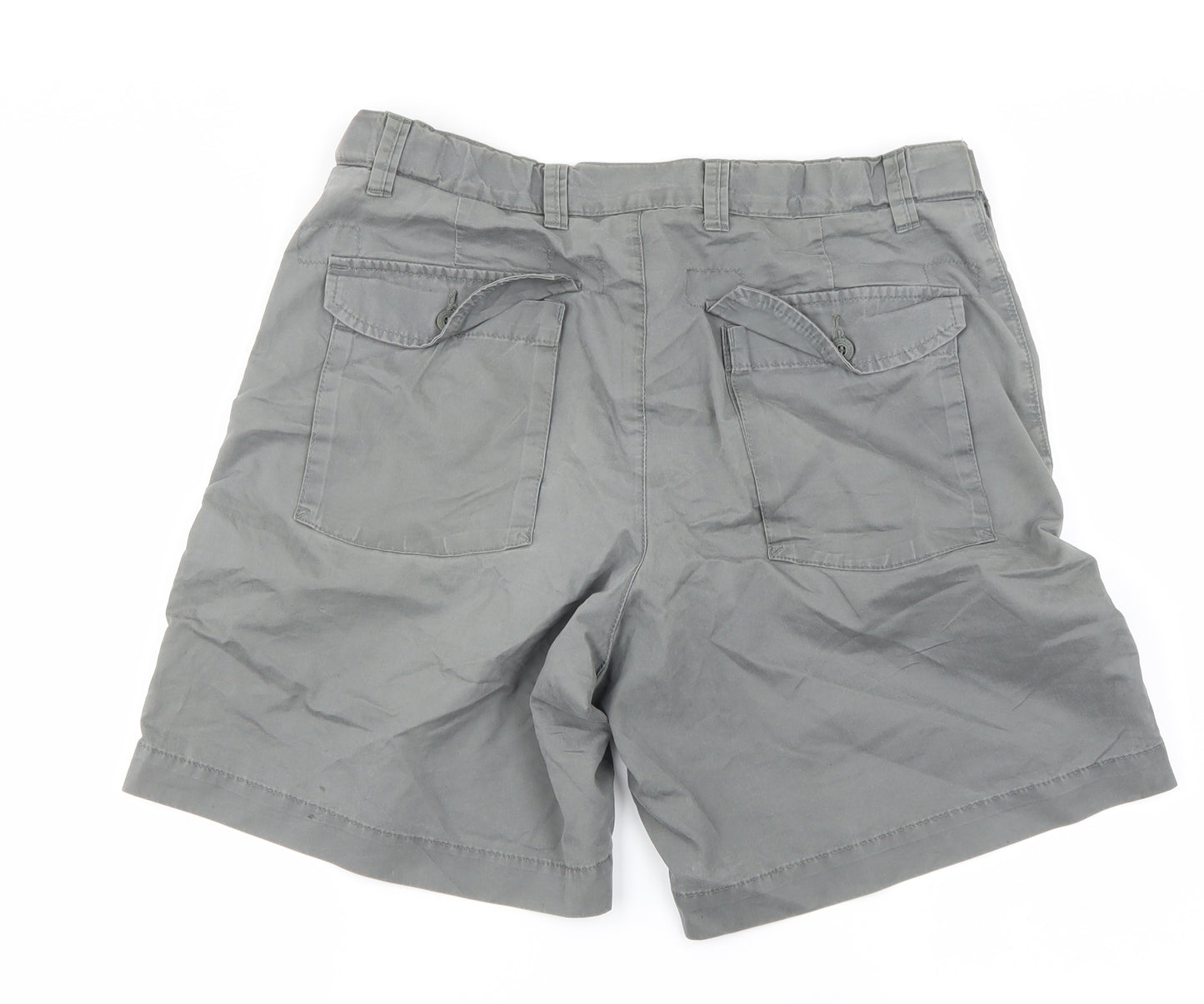Marks and Spencer Womens Grey   Chino Shorts Size 32 in