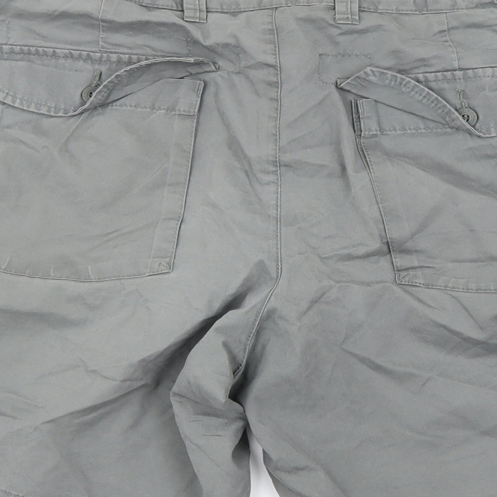 Marks and Spencer Womens Grey   Chino Shorts Size 32 in