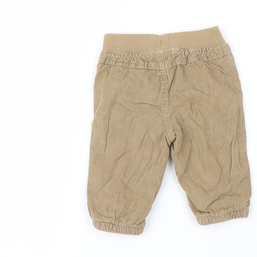 F&F Boys Beige   Cargo Trousers Size 0-3 Months