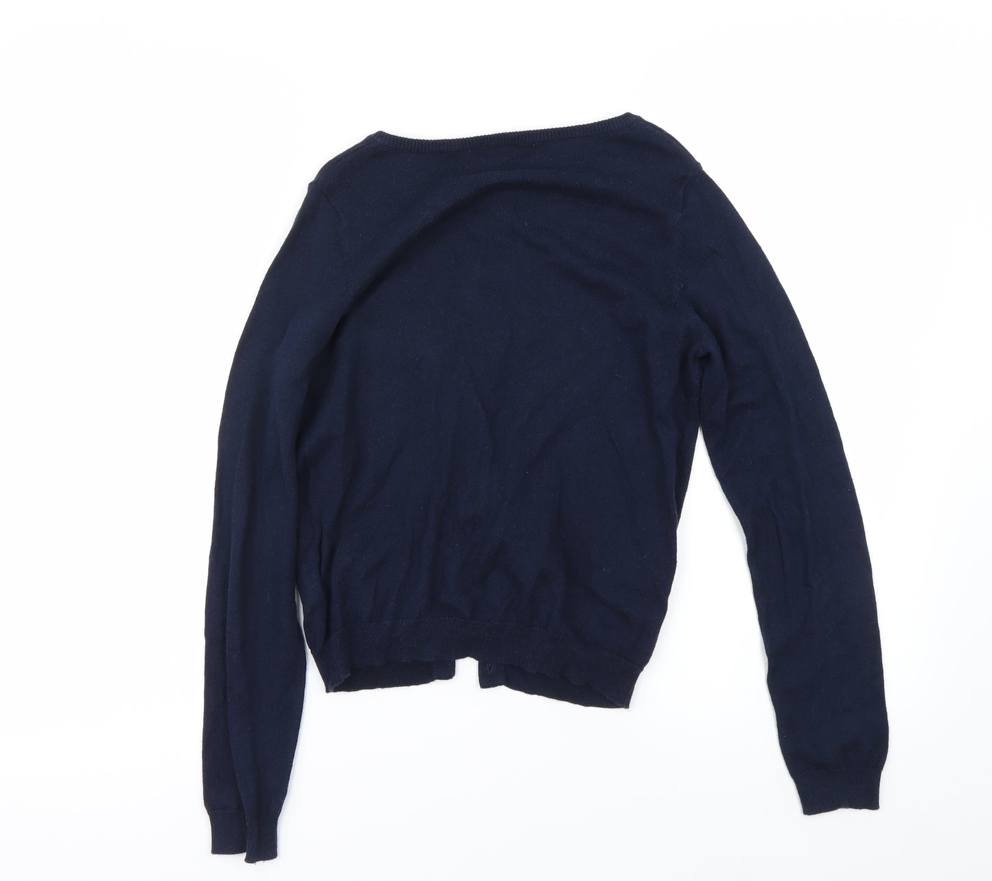 H&M Girls Blue   Cardigan Jumper Size 9 Years