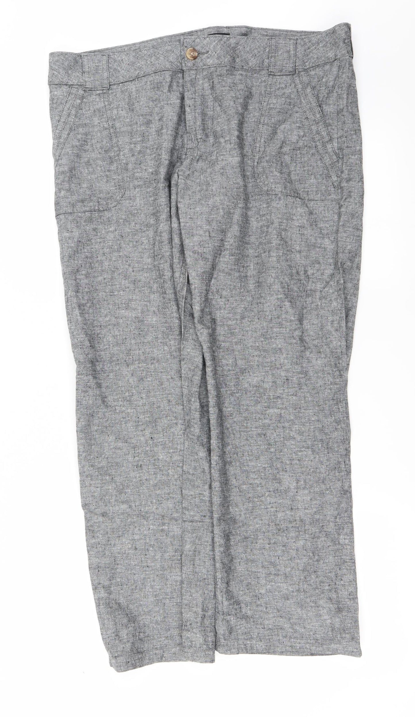 F&F Womens Grey   Trousers  Size 16 L25 in