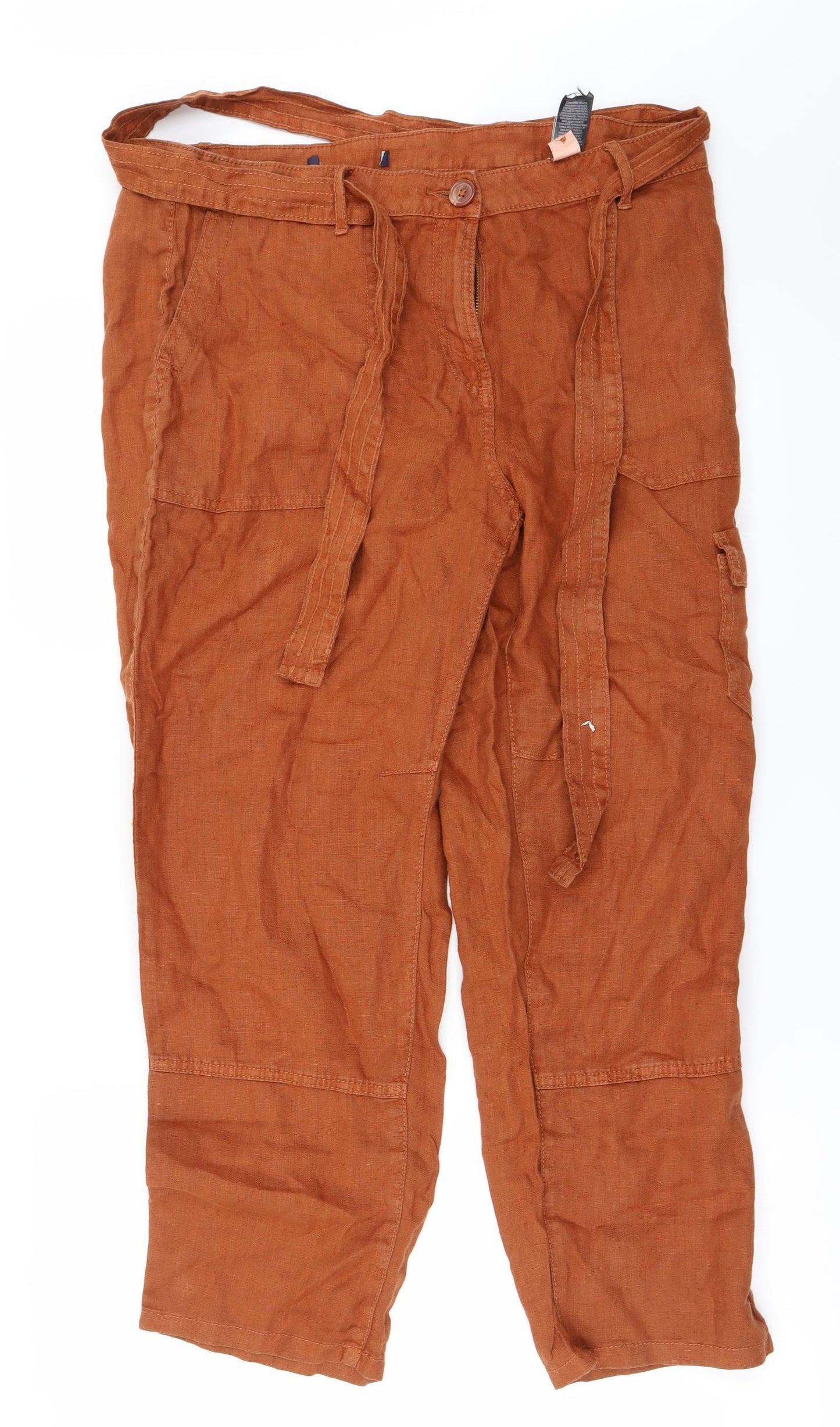 Marks and Spencer Womens Brown   Trousers  Size 14 L25 in
