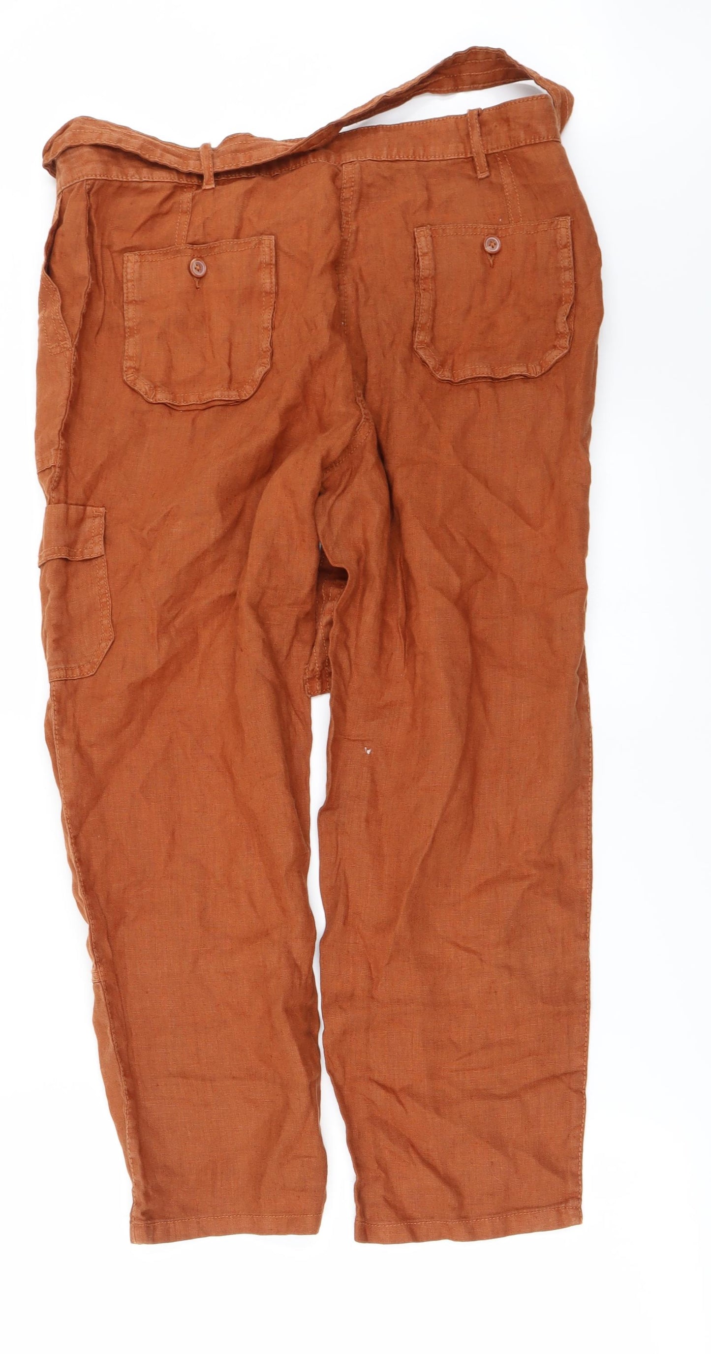 Marks and Spencer Womens Brown   Trousers  Size 14 L25 in