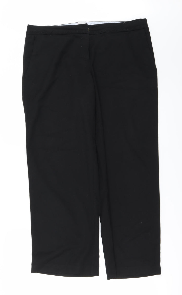 NEXT Womens Black   Trousers  Size 34 in L25 in