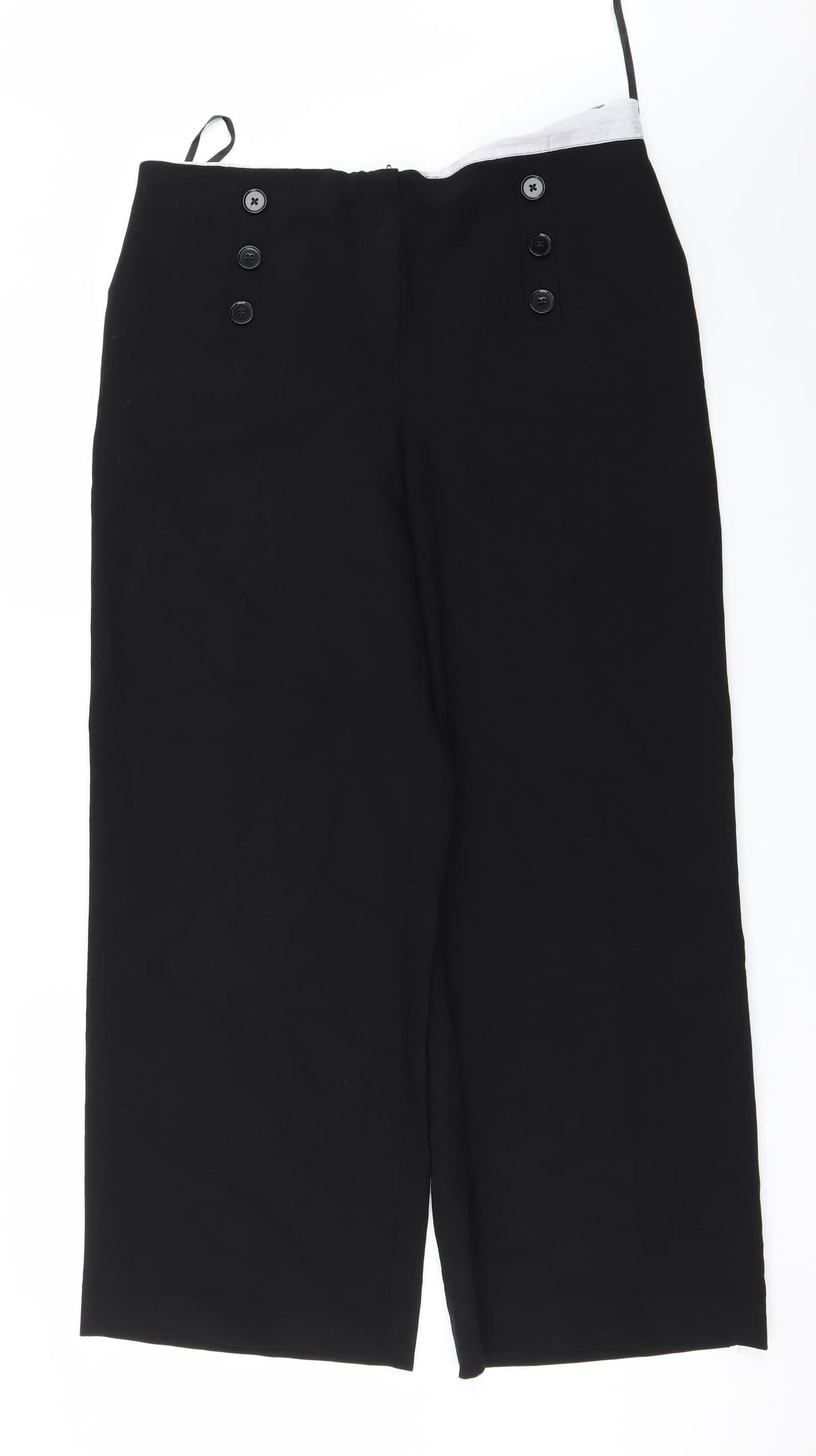 NEXT Womens Black   Trousers  Size 12 L26 in