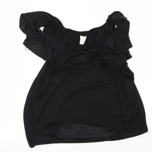 H&M Womens Black   Basic Blouse Size XL