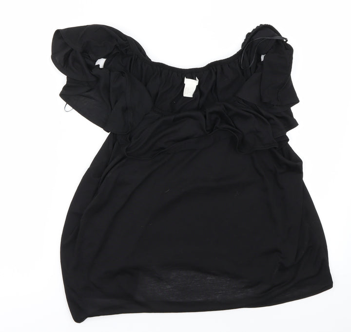 H&M Womens Black   Basic Blouse Size XL