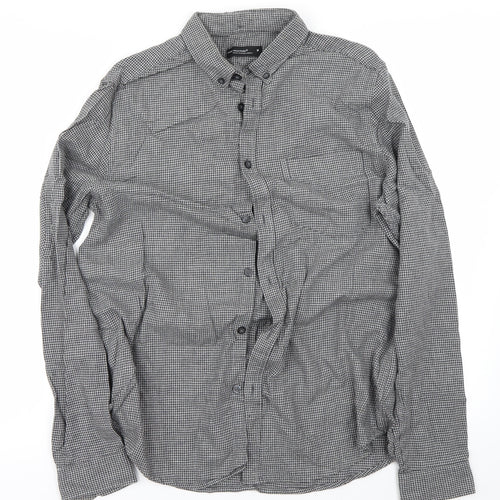 Cedar Wood State Mens Grey    Button-Up Size M