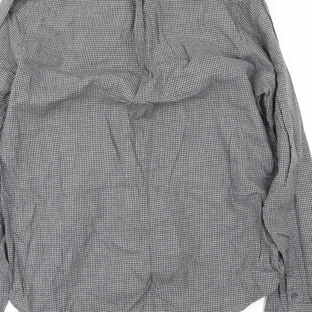 Cedar Wood State Mens Grey    Button-Up Size M