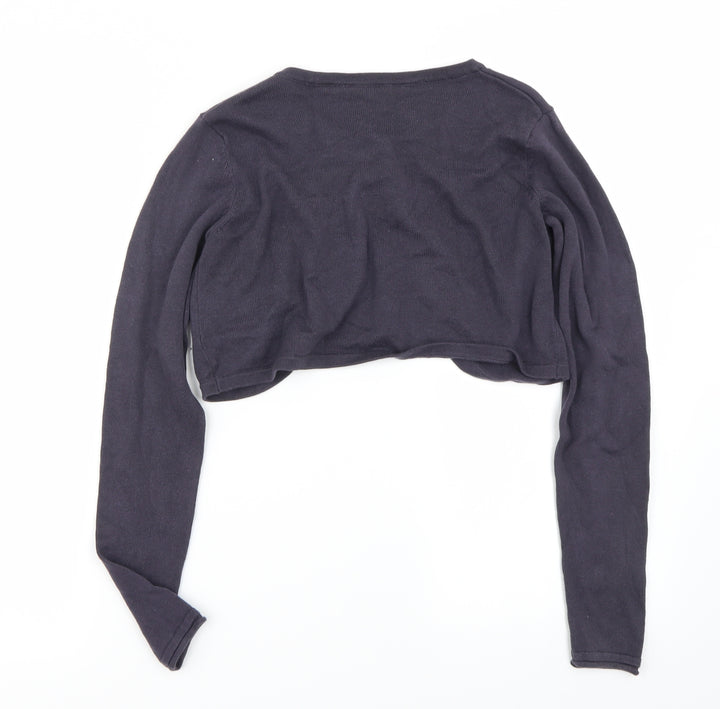 H&M Girls Blue   Cardigan Jumper Size 10-11 Years