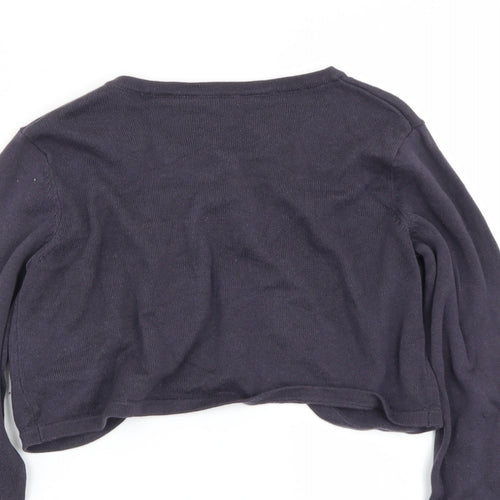 H&M Girls Blue   Cardigan Jumper Size 10-11 Years
