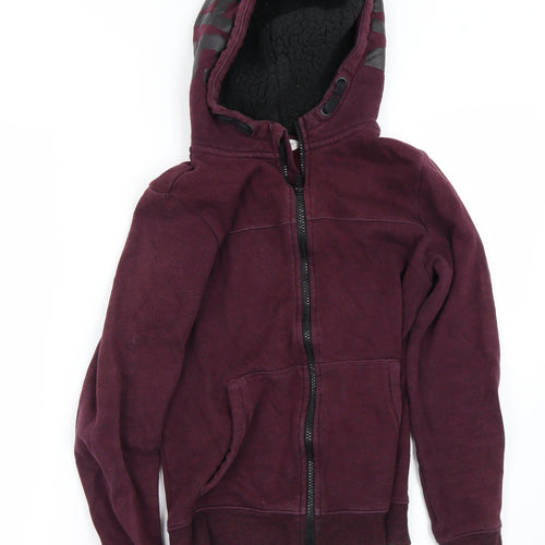 H&M Boys Red   Full Zip Hoodie Size 11-12 Years