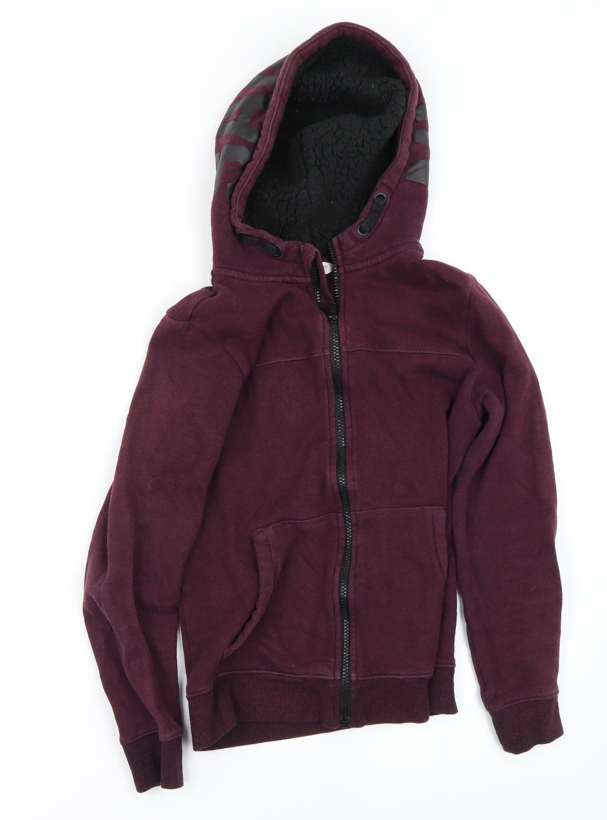 H&M Boys Red   Full Zip Hoodie Size 11-12 Years