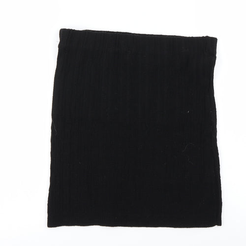 Preworn Womens Black   A-Line Skirt Size 28 in