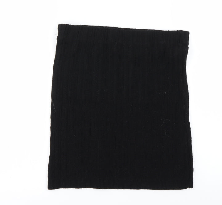 Preworn Womens Black A-Line Skirt Size 28 in
