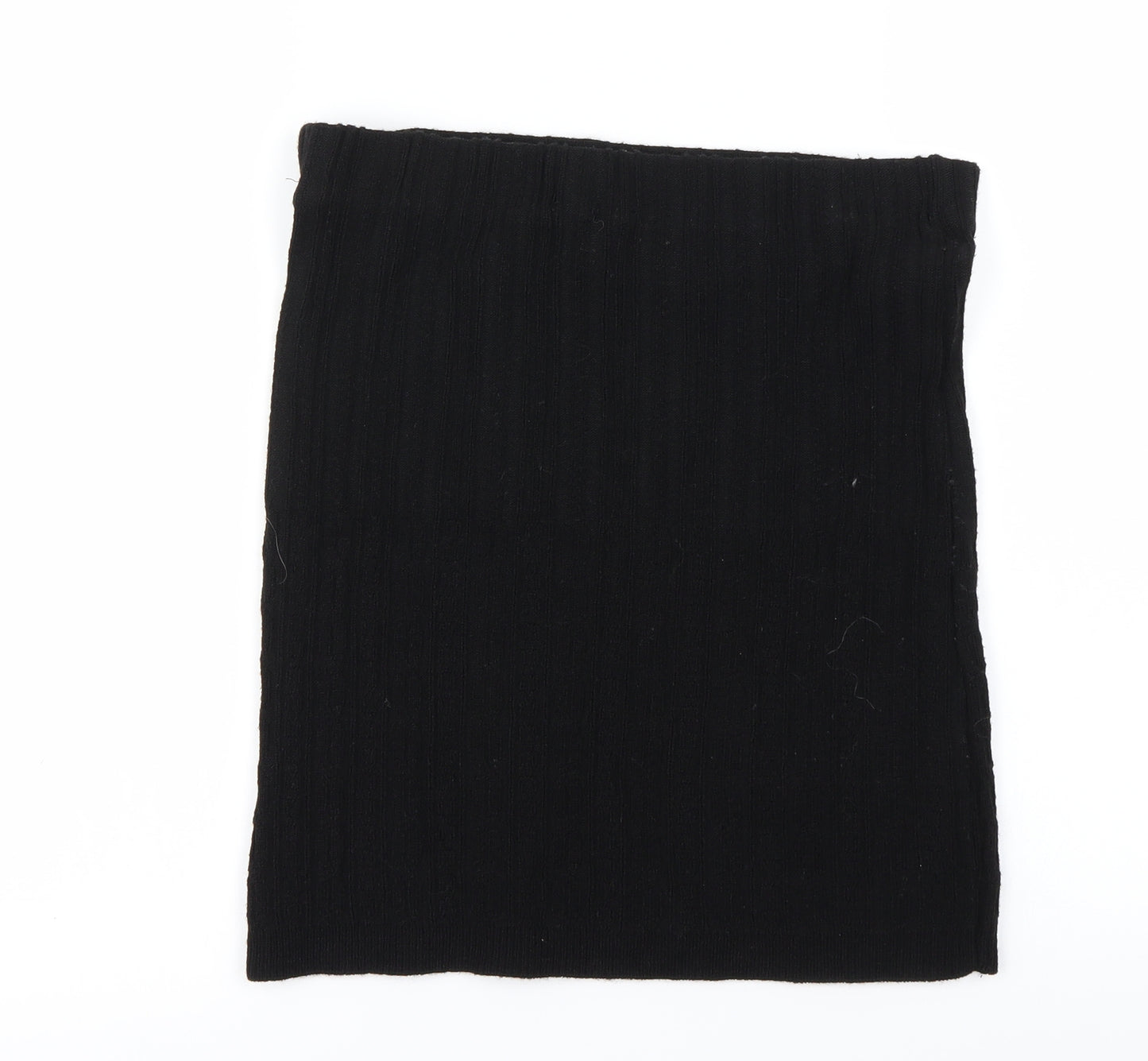 Preworn Womens Black   A-Line Skirt Size 28 in