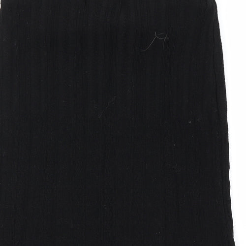 Preworn Womens Black   A-Line Skirt Size 28 in