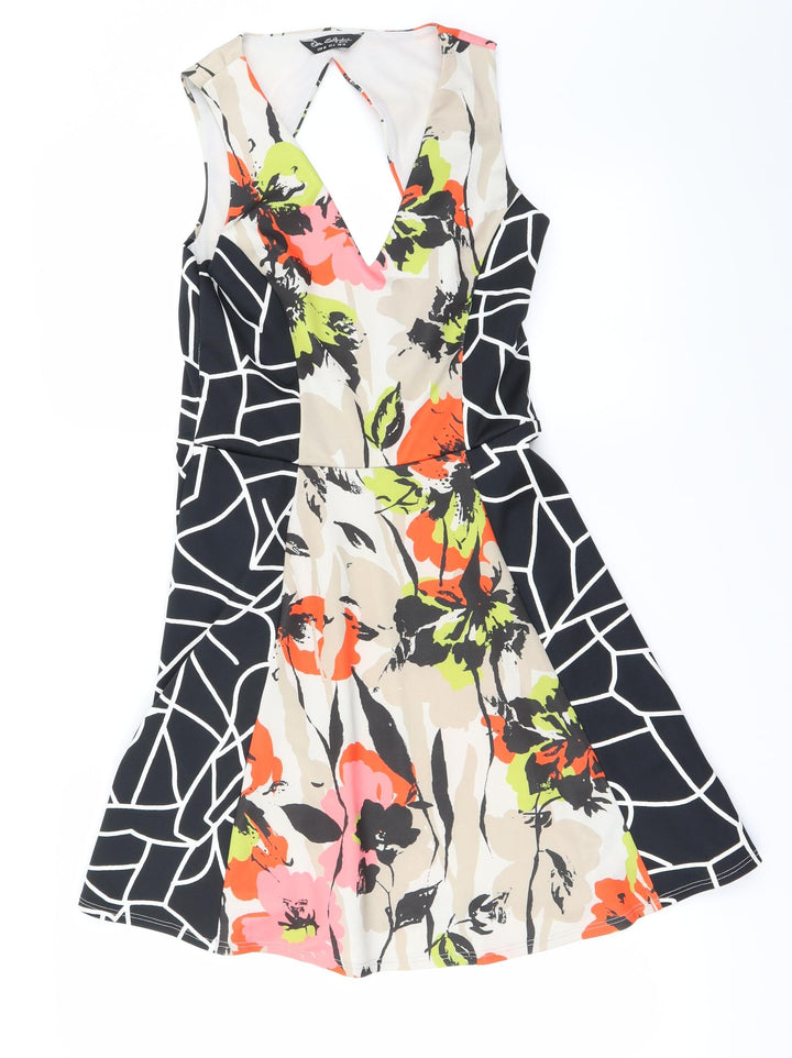 Miss Selfridge Womens Black A-Line Size 10