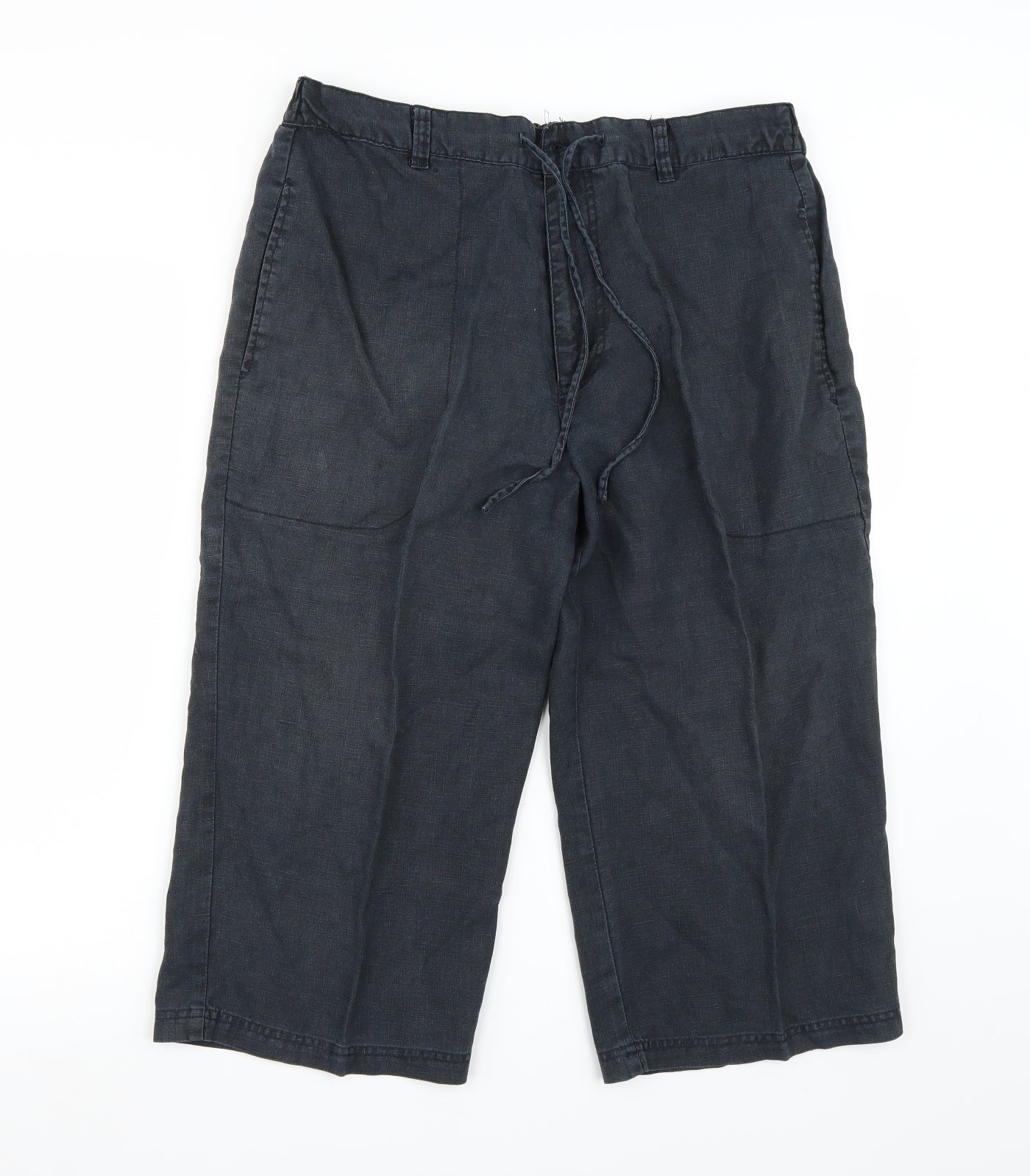 Easy Mens Blue   Cropped Trousers Size 36 L20 in