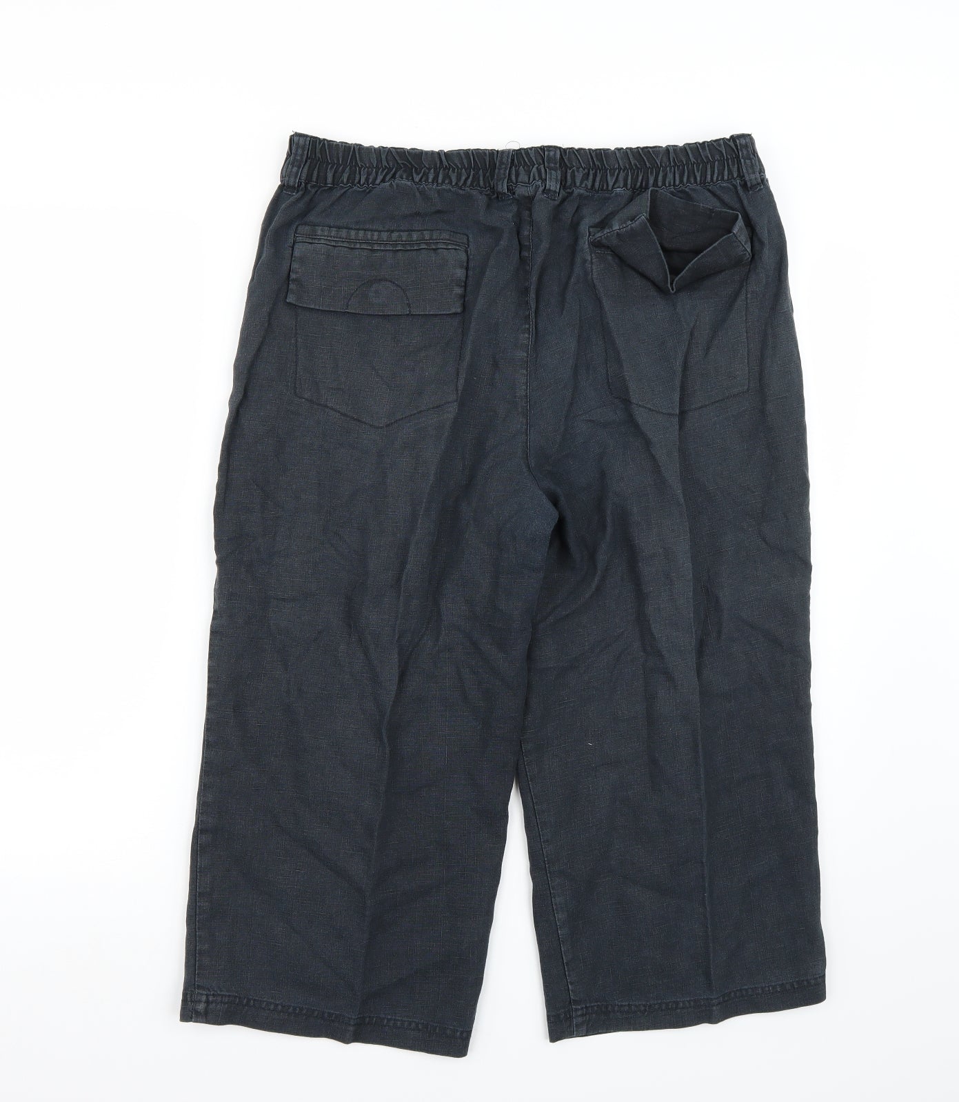 Easy Mens Blue   Cropped Trousers Size 36 L20 in