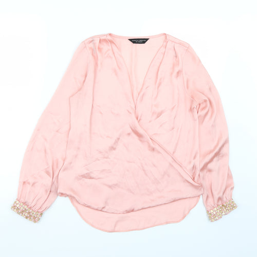 Dorothy Perkins Womens Pink   Basic Blouse Size 8