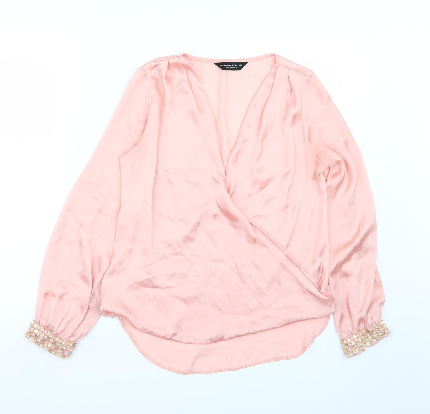 Dorothy Perkins Womens Pink   Basic Blouse Size 8