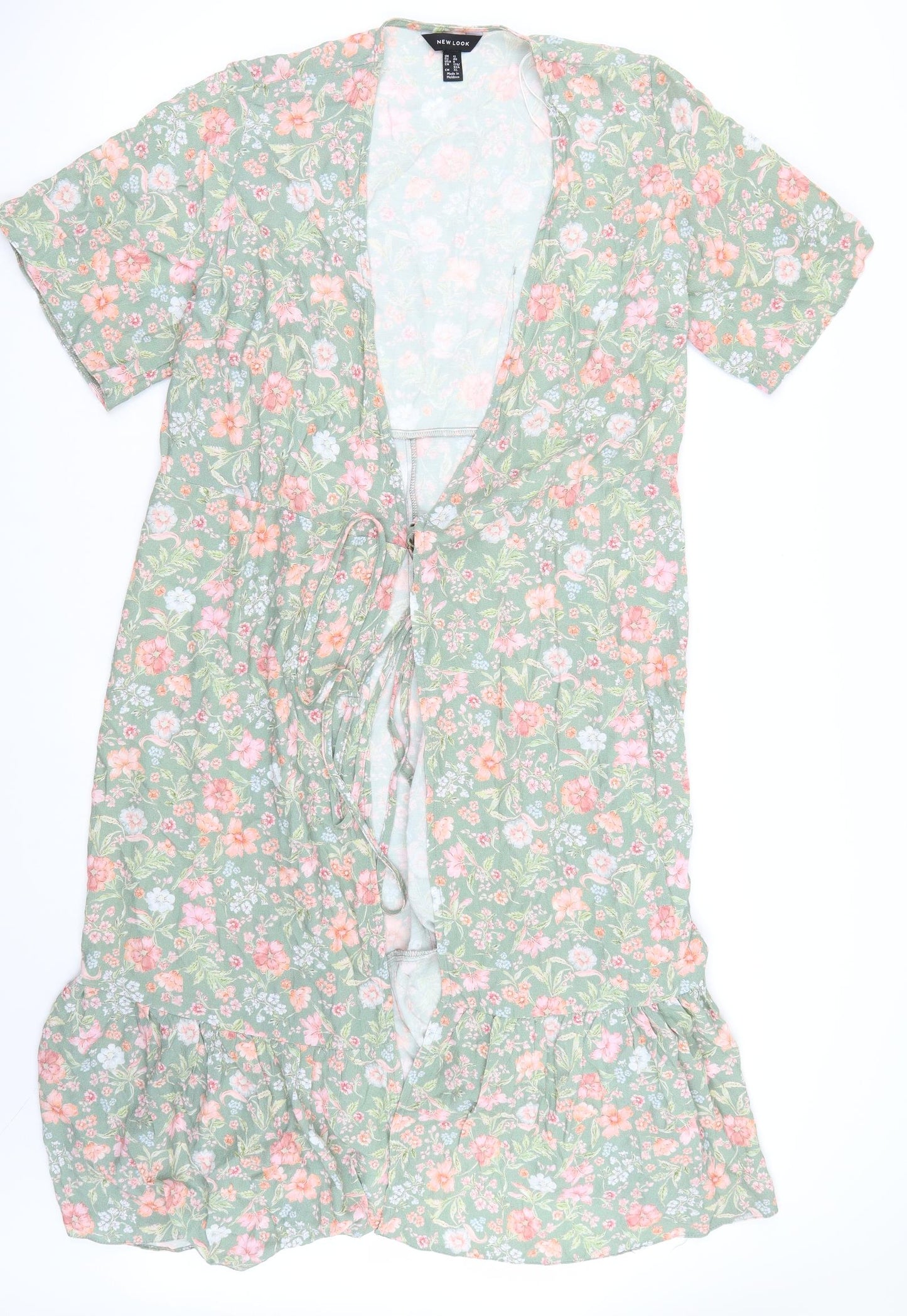 Newlook Womens Green Floral  A-Line  Size 12