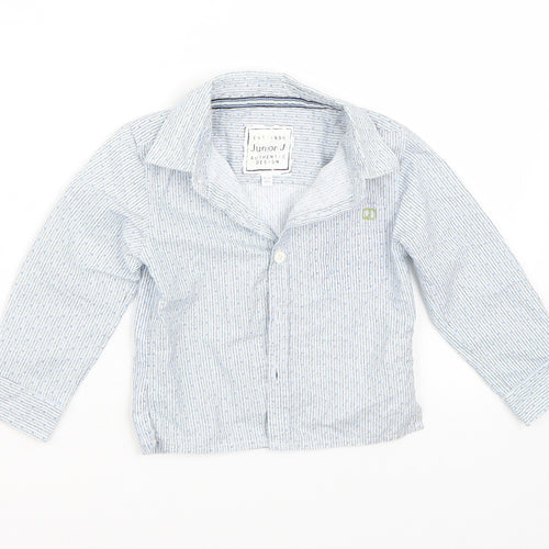 junior j Boys Blue   Basic Button-Up Size 18-24 Months