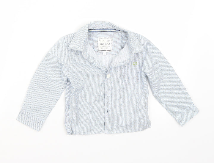 junior j Boys Blue   Basic Button-Up Size 18-24 Months