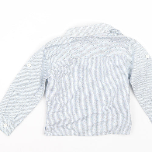 junior j Boys Blue   Basic Button-Up Size 18-24 Months