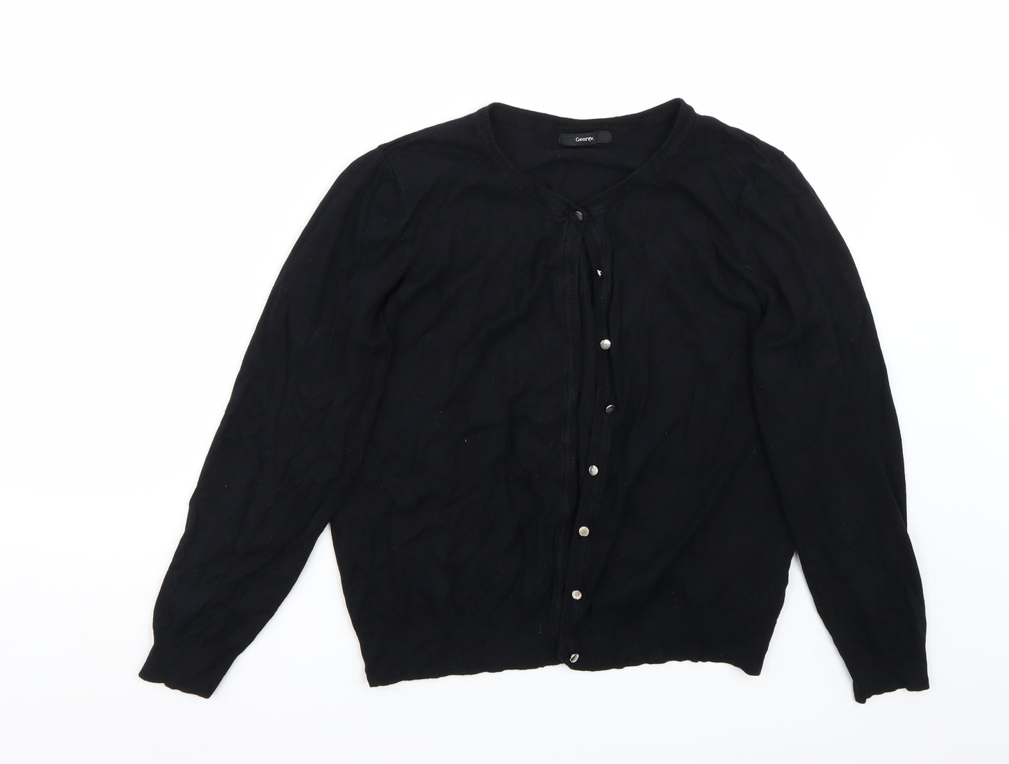 George Womens Black   Cardigan Jumper Size 16