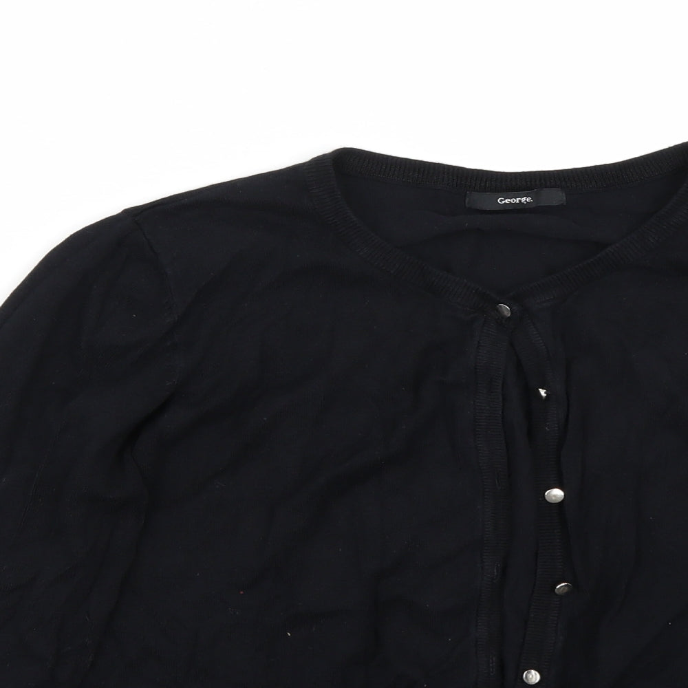 George Womens Black   Cardigan Jumper Size 16