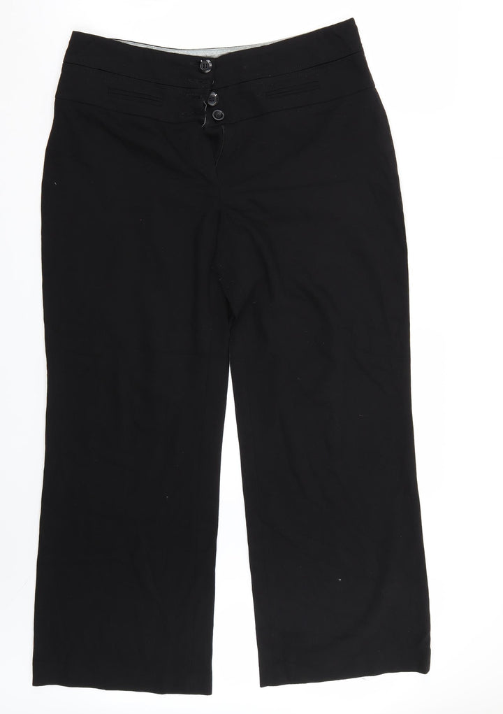 NEXT Womens Black   Trousers  Size 14 L29 in