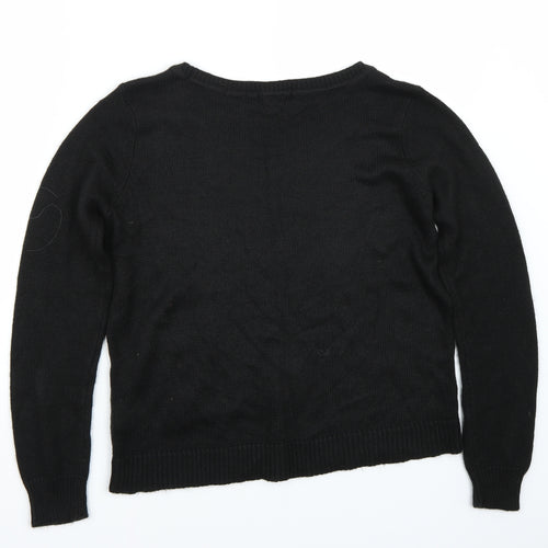 H&M Womens Black   Pullover Jumper Size M