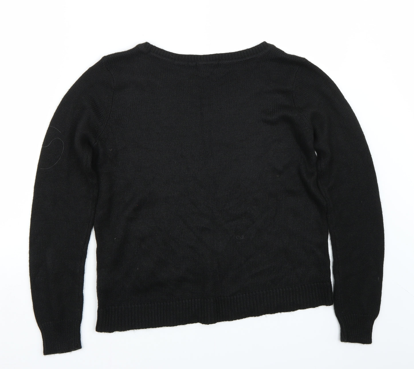 H&M Womens Black   Pullover Jumper Size M
