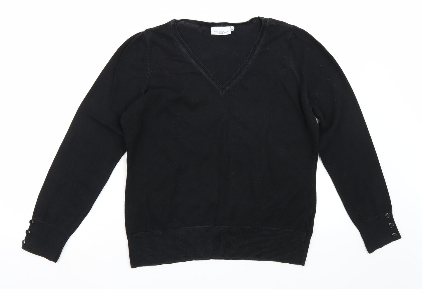 Newlook Womens Black   Henley Jumper Size 16