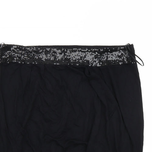 Topshop Womens Black   Basic Tank Size 14