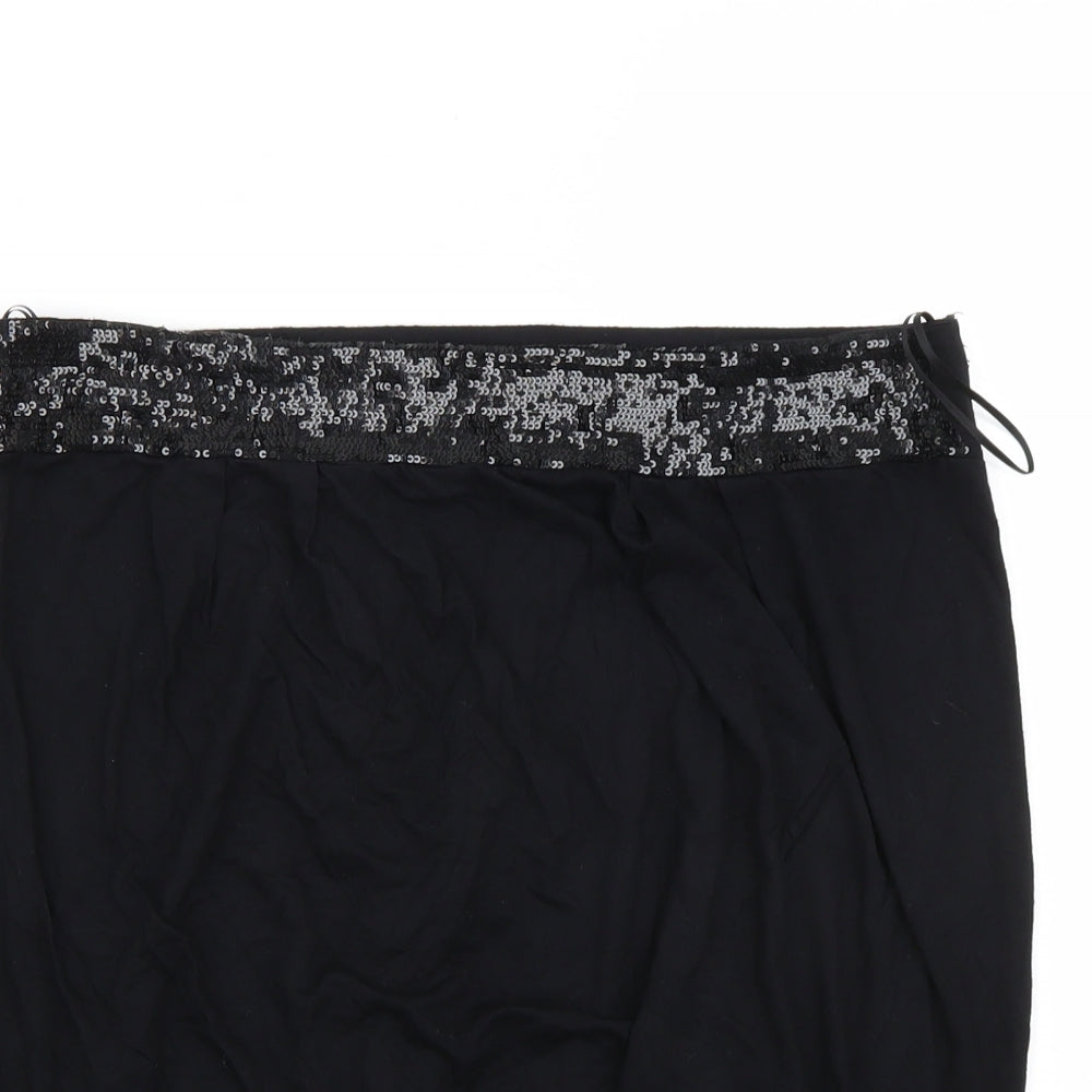 Topshop Womens Black   Basic Tank Size 14