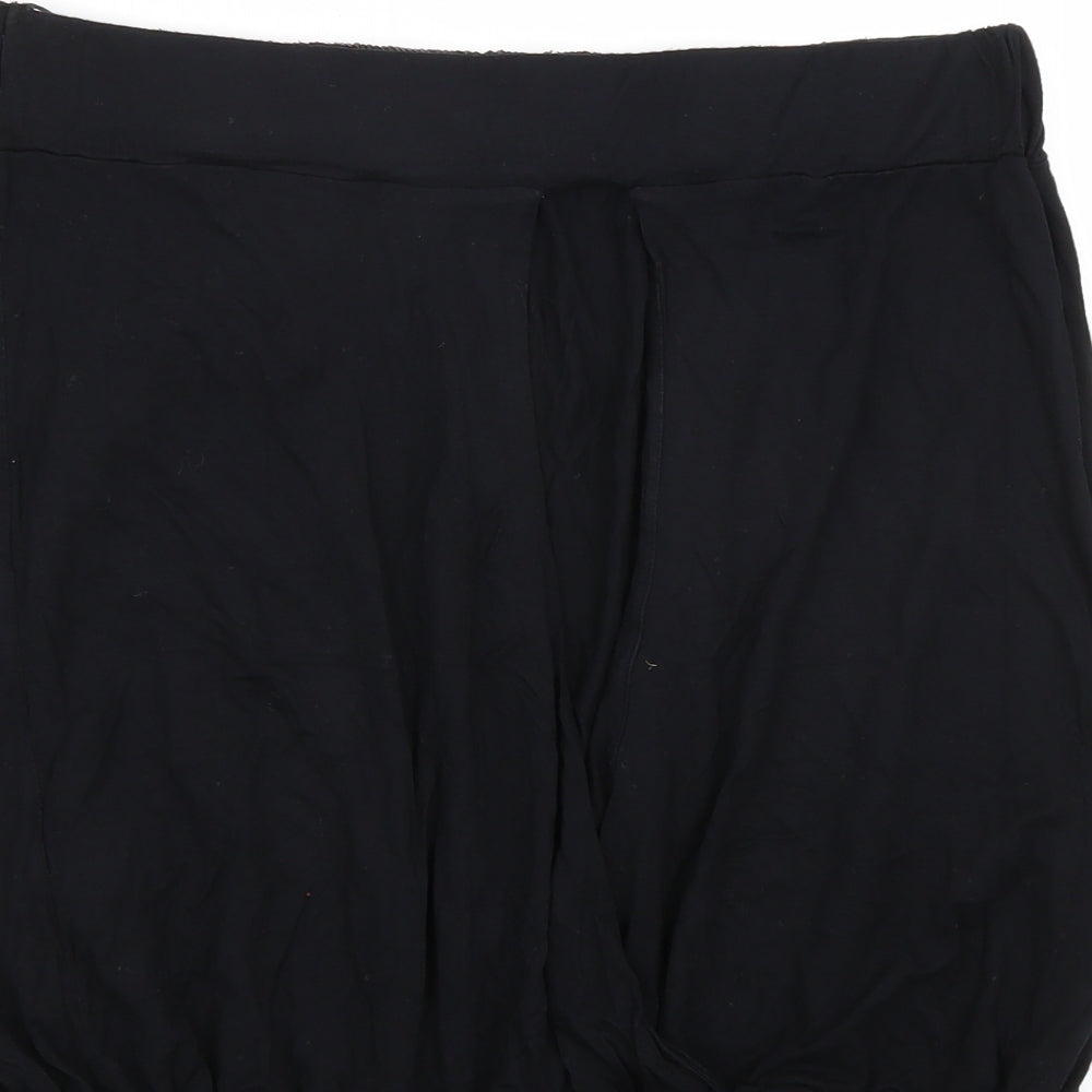 Topshop Womens Black   Basic Tank Size 14