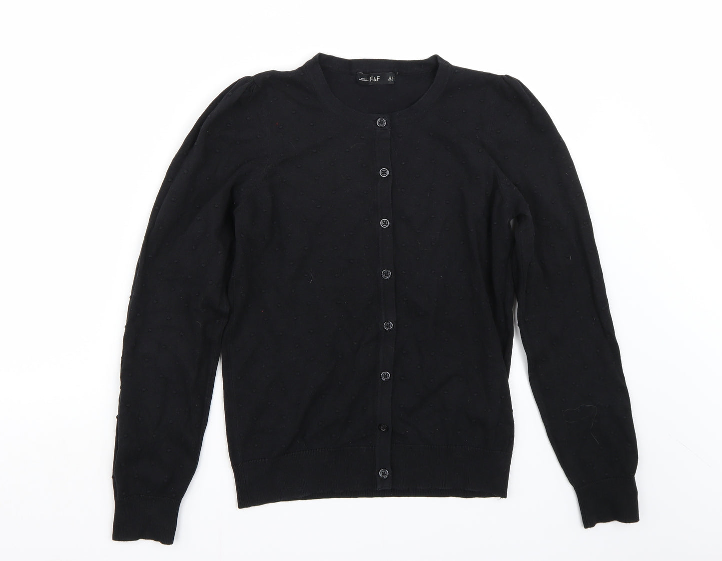 F&F Womens Black   Cardigan Jumper Size 10