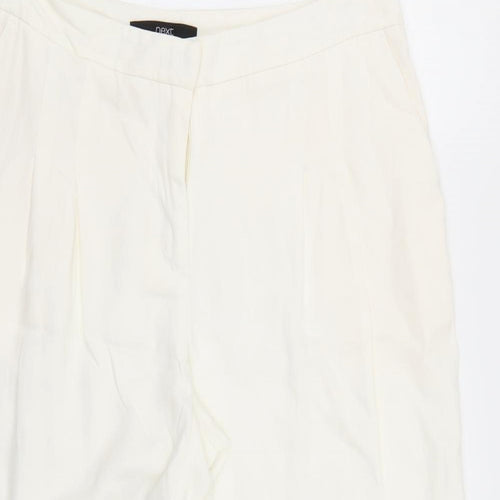 NEXT Womens White   Trousers  Size 12 L23 in